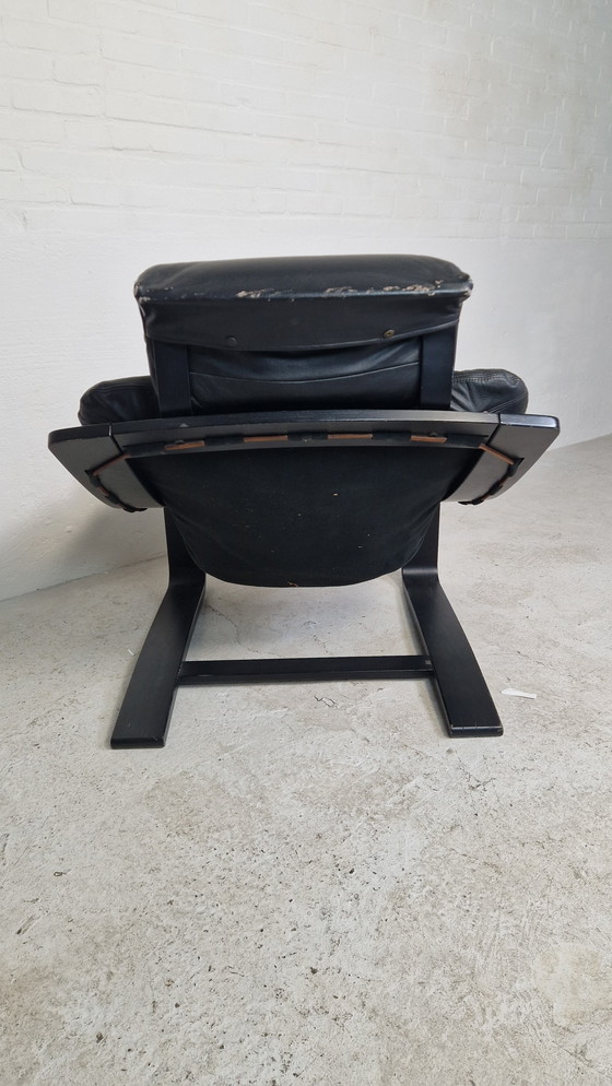 Image 1 of Fauteuil modèle "Kroken", design Ake Fribyter pour Nelo, 1970.