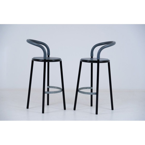 Image 1 of Pair of vintage Fritz hansen Pelikan stools by Niels Gammelgaard 1987