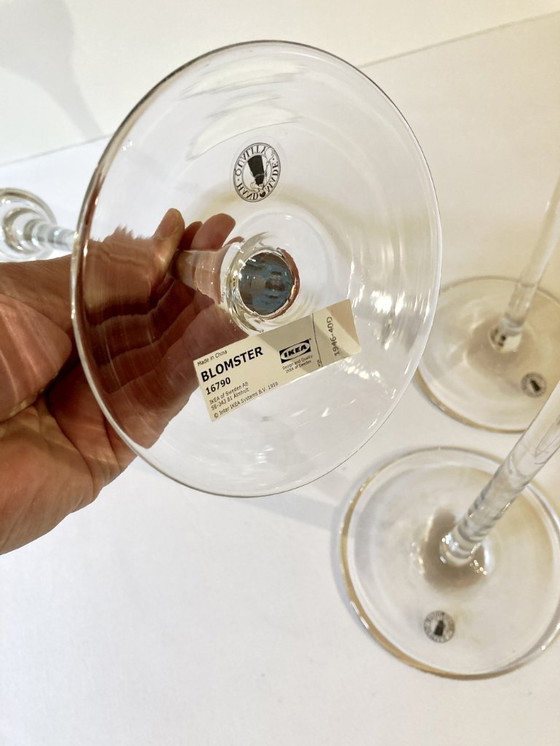 Image 1 of Trio di candelieri in vetro, Ikea, Blomster, 1999