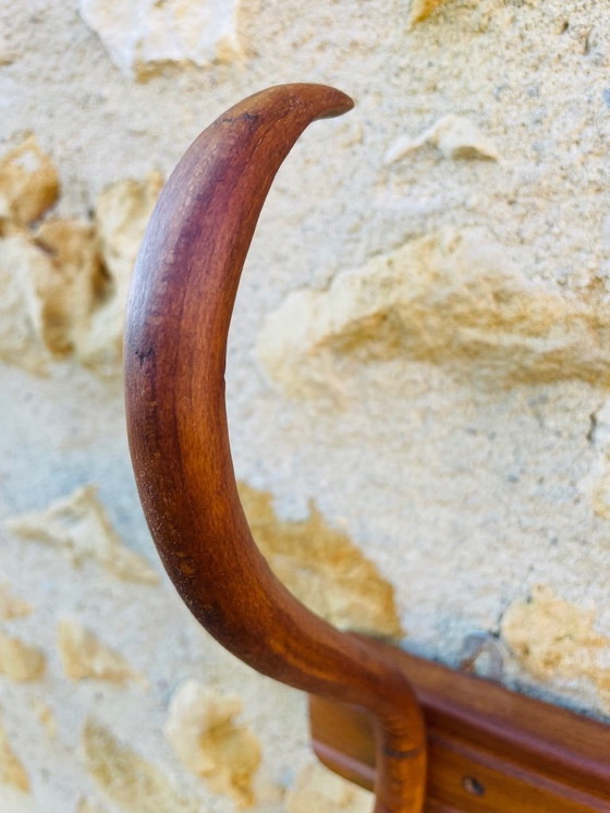 Image 1 of Bugholz, Wandhalterung, Garderobe und Hutständer von Japy Frères, ca. 20er/30er Jahre