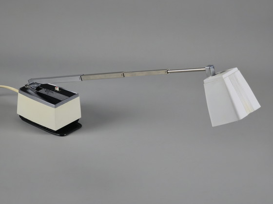 Image 1 of 1960s Vintage FAGERHULTS BELYSNING Solo Type 8300 Telescopic Table Lamp -  Swedish Mid-Century Antenna Desk Lamp.