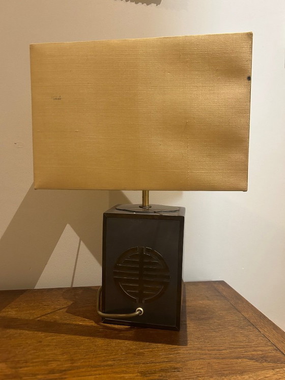 Image 1 of lampe en métal et laiton 1970