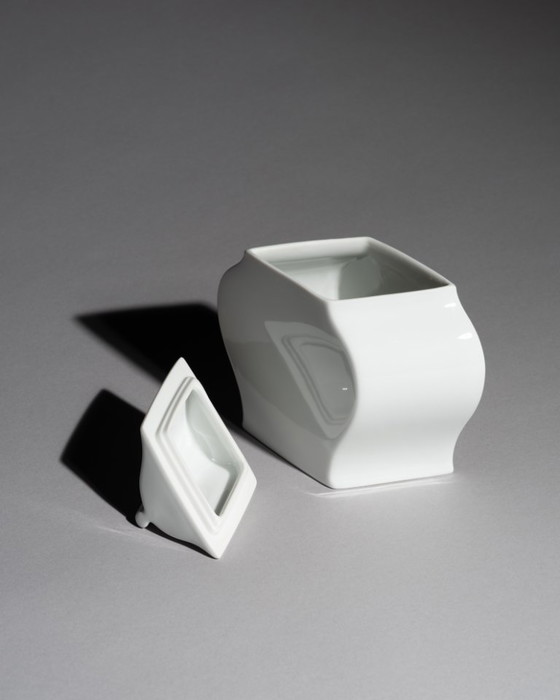 Image 1 of Caja con tapa de porcelana Rosenthal Tadao Amano Sakura 4101/2 Japón posmoderno SAKURA