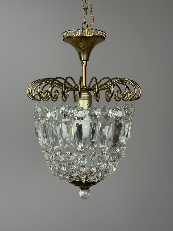 Lustre décoratif en cristal “Strawberry” style Josef Frank, design Mid-Century, années 60 – Suspensions (photo 2 of 20)