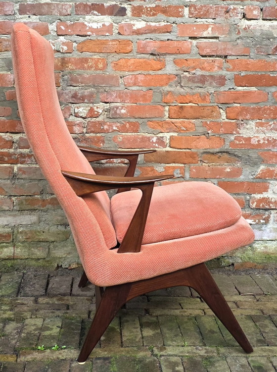 Poltrona di design vintage Karl Edvard Korseth, LK Hjelle, Poltrone, Legno, Altro, Marrone (foto 2 di 13)