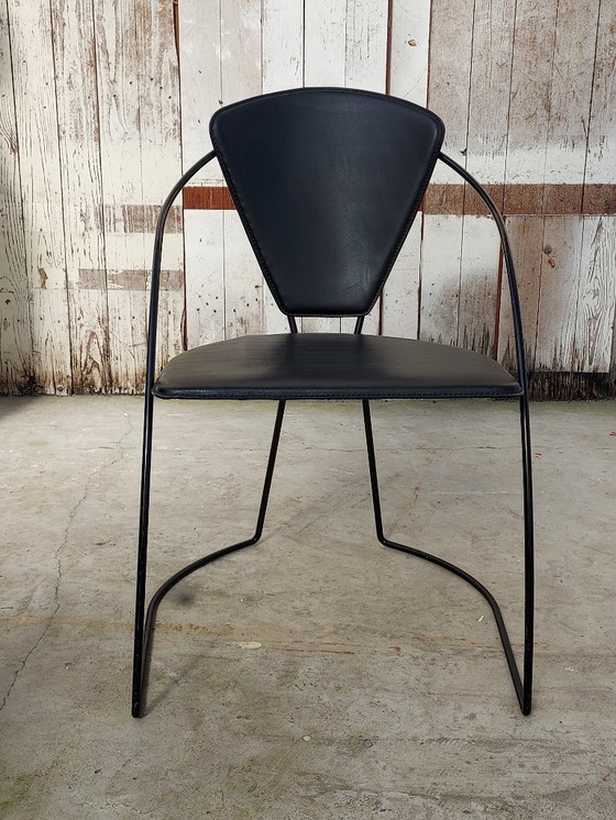 Image 1 of Set of 2 vintage "Linda" chairs - Arrben Italy, 1980s