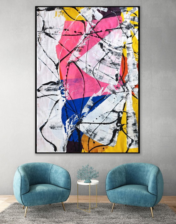 Jürgen Angeler - Die rosa Flamme - XXL – Gemälde & Zeichnungen, Canvas, Abstract (photo 14 of 35)