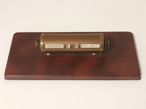 Calendario perpetuo – decoratieve objecten, Copper, Leather