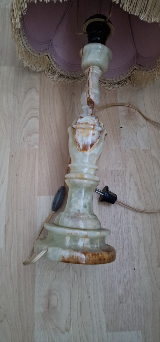Vintage marmeren tafellamp