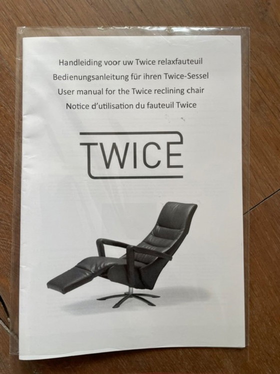 Twice Verstellbare Relaxsessel (2 Stück) – Verstellbarer relaxsessel, Stoff (photo 5 of 5)