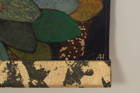 Image 1 of Painted canvas, or decorative panel, "Paradise Lost". Contemporary.