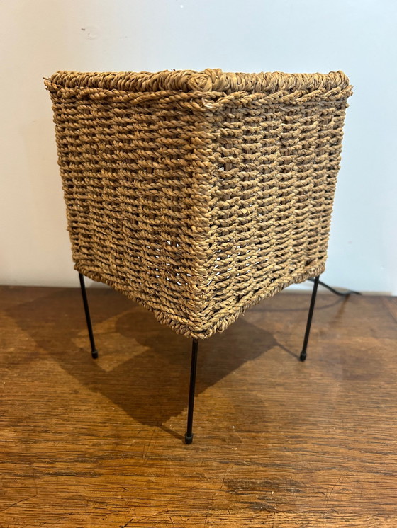 Image 1 of Vintage Wicker Lamp