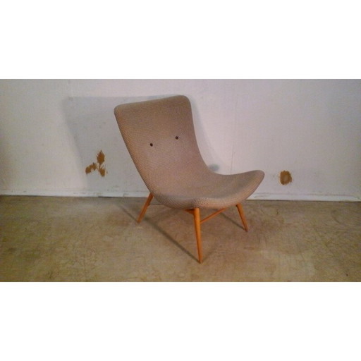 Chaise longue vintage par Miroslav Navratil - années 1950