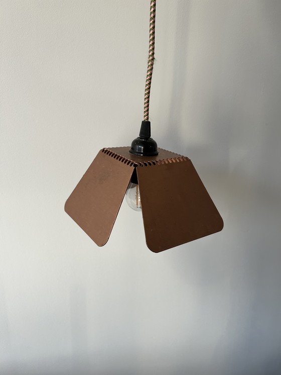 Image 1 of Handgefaltete Piet hein eek Kupferlampe
