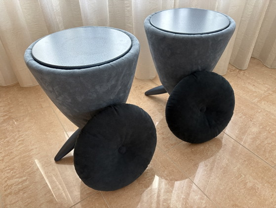 Leolux TamTam 2 pieces – Stools, Metal, Textile (photo 5 of 6)