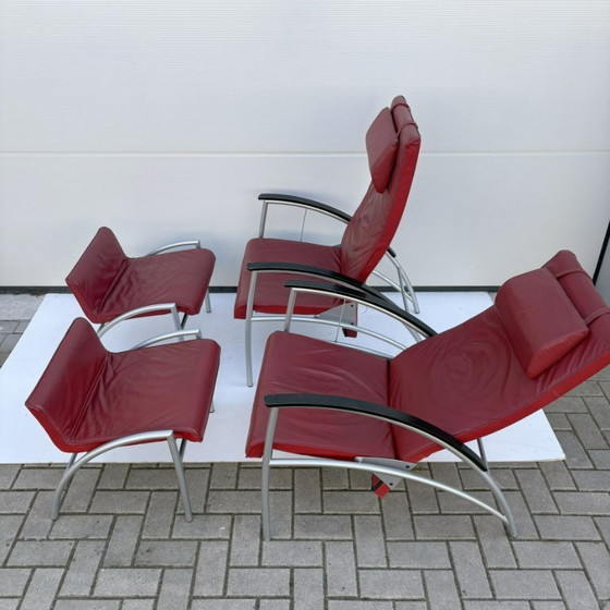 Sillón reclinable Kebe Denmark con reposapiés, dos unidades disponibles. – Sillones, Leather, Metal (photo 6 of 6)