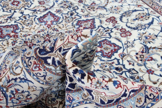 Original Hand-knotted Persian Nain 9 LA Fine Rug with Silk 385 x 260 cm – Rugs & carpets, Wool (photo 14 of 18)