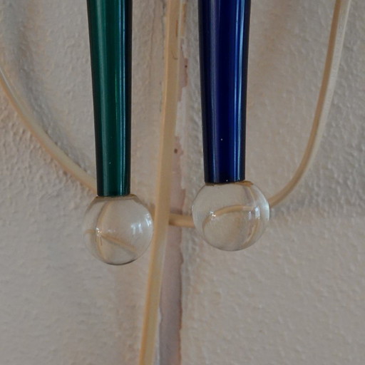 Artemide Design Double Wall Lamp, Ducale, in Two-Color Murano Glass
