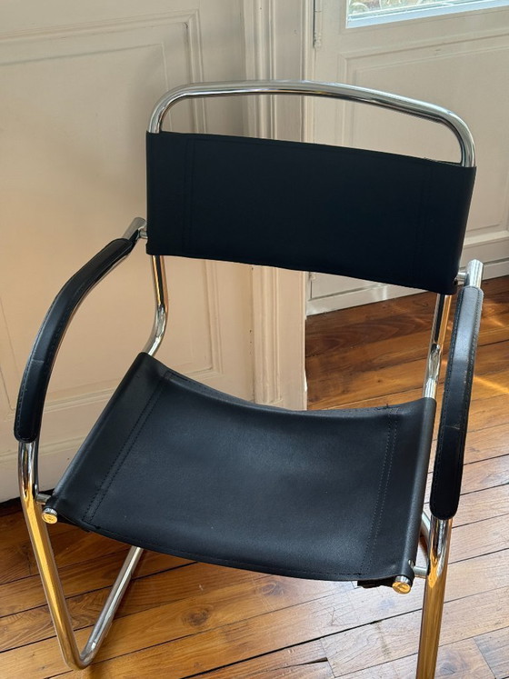Marcel Breuer Style Cantilever Chair – Chairs and lounge chairs, Leather, Metal (photo 3 of 10)