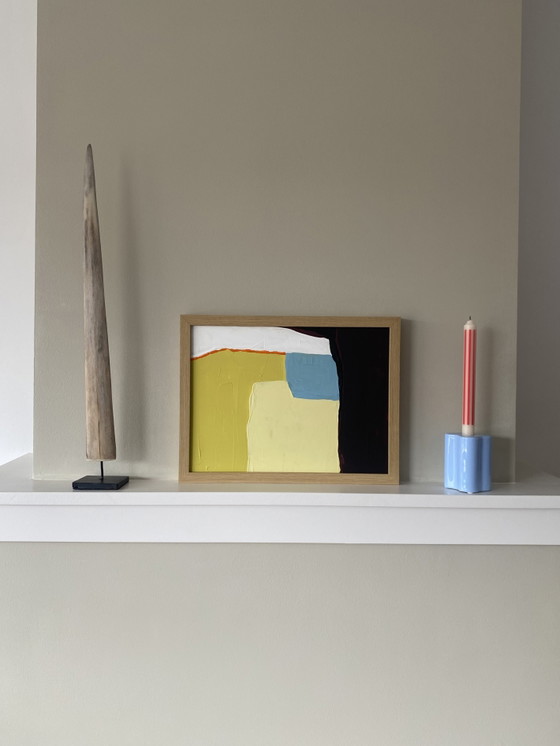 Image 1 of Colorful abstract painting 30x40 cm including frame
