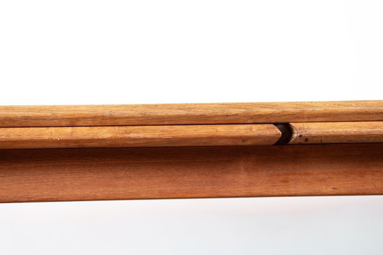 Image 1 of Très grande table de repas extensible, 320 cm, en chêne par Guillerme et Chambron pour Votre Maison 1960.