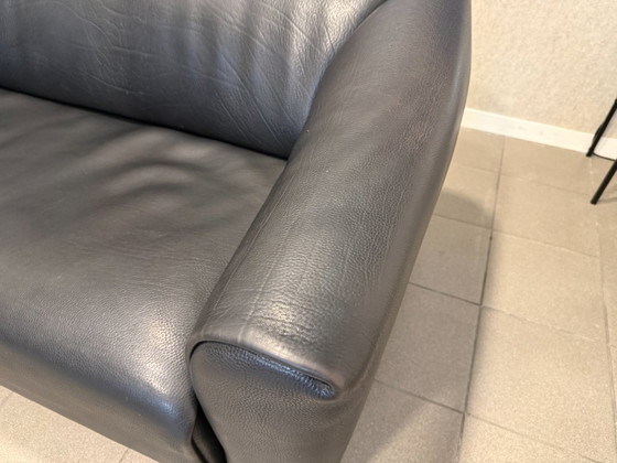 De Sede | DS47 | Schwarzes Büffelleder | 2 Stück – 2 Sitzer Sofas (photo 5 of 14)