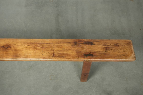 Image 1 of Banco de recibidor/banco para la mesa del comedor de brocante francés atemporal con una gran apariencia.