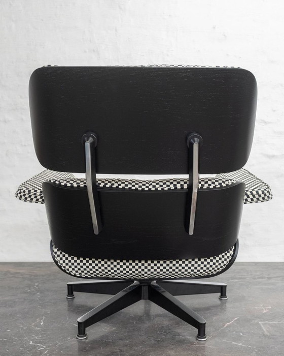 Image 1 of Poltrona lounge Eames Herman Miller Alexander Girard a scacchi