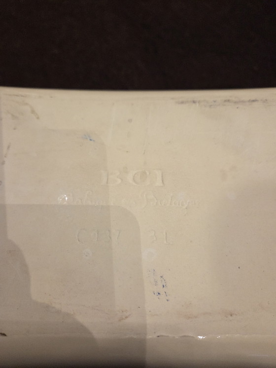 Image 1 of 2x Plato de espárragos de mayólica bretona BCI