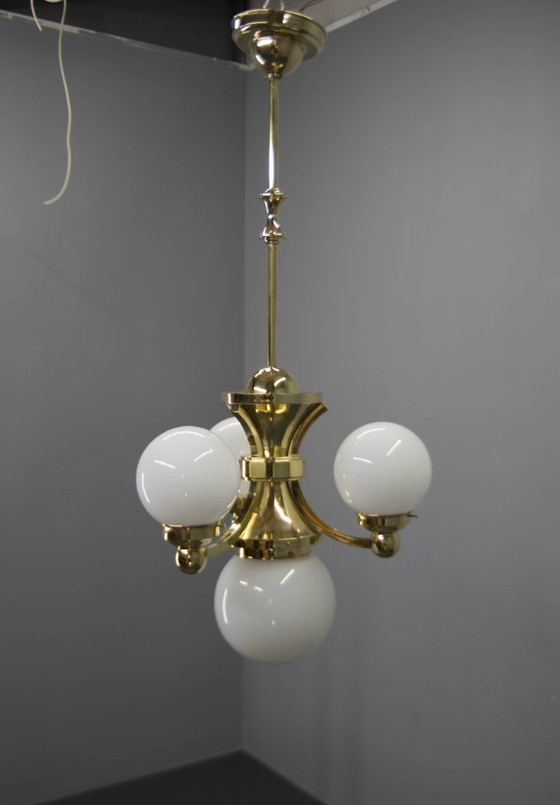 Image 1 of Lustre Art Déco de Gocar, 1910, restauré