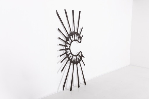 1980’s Sculptural Brutalist door fixture/wall sculpture