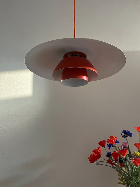 Image 1 of Vintage Louis Poulsen PH4/3 Rood - Poul Henningsen - Deense Design Lamp