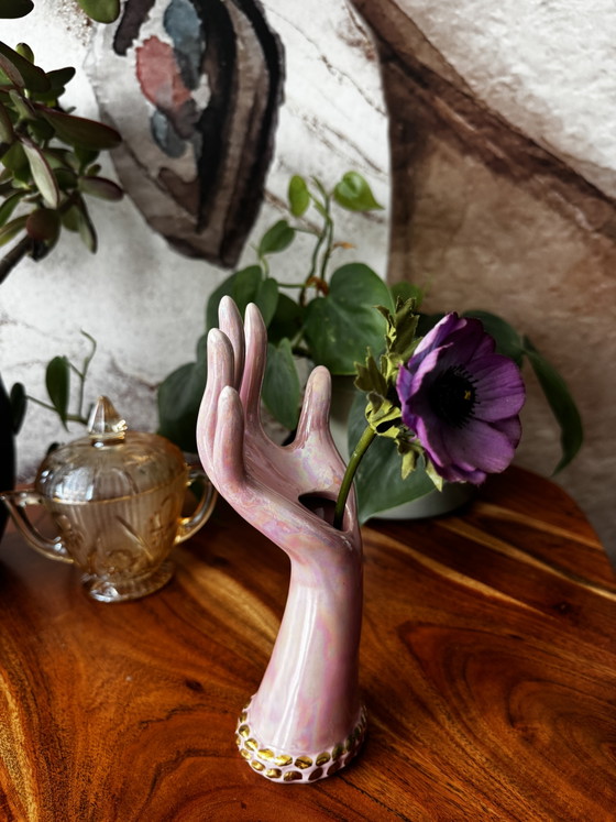 Vaso vintage con manico scultoreo - Anni '50/'60 circa – Oggetti decorativi, Porcelain (photo 4 of 7)