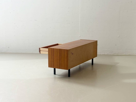 Image 1 of Mid-century lowboard with walnut drawer fronts, 1960s