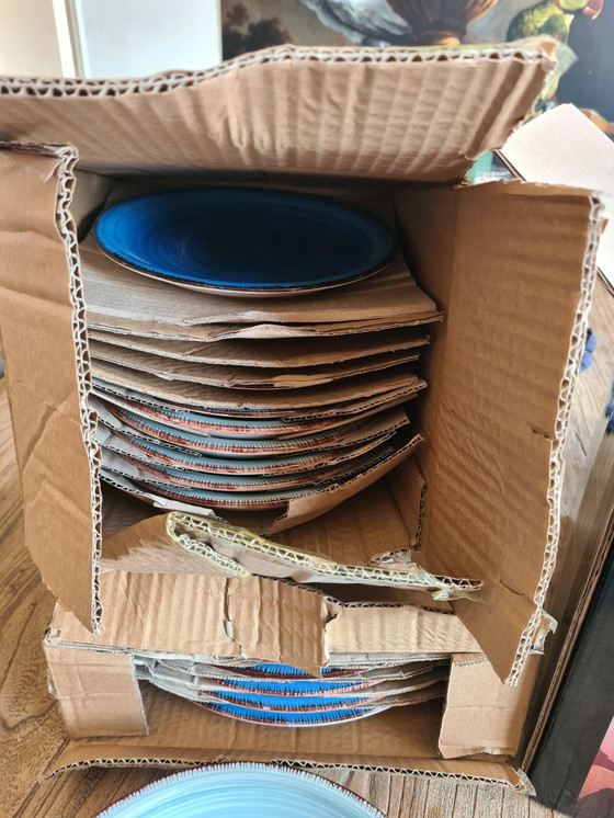 Image 1 of Tafelgeschirr neu Quid blau-grau