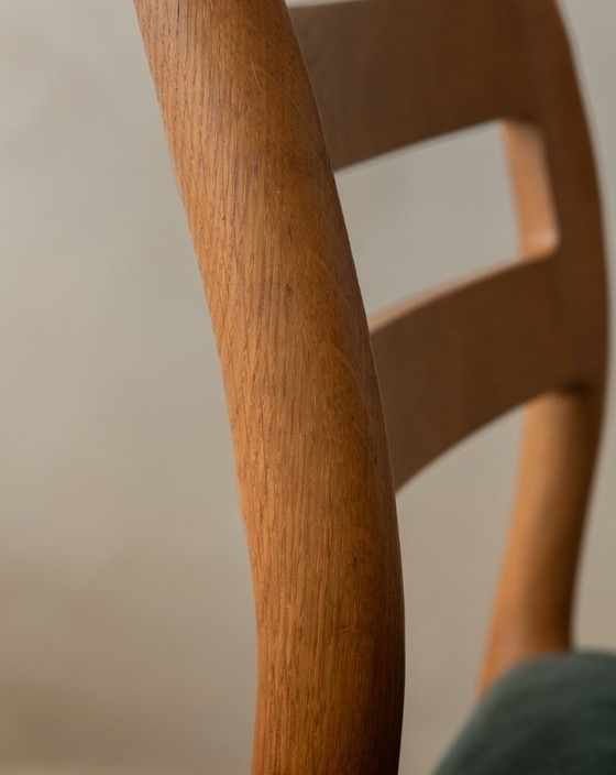 Image 1 of Sedie da pranzo modello 84 vintage in quercia di Niels Otto Møller per J.L. Møllers Møbelfabrik, Danimarca, anni '60, set di 4