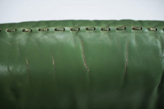 Image 1 of Magnifique et très rare canapé DS-31 en cuir vert, conçu par Team De Sede pour De Sede Swiss.