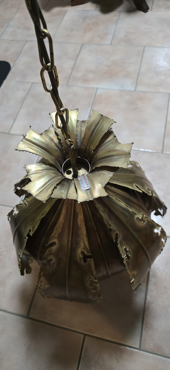 Image 1 of Messing hanglamp van Holm Sörensen, model 6395