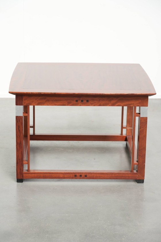 Image 1 of Schöner quadratischer Beistelltisch/Couchtisch im Art-Deco-Design von Schuitema aus der Decoforma-Serie