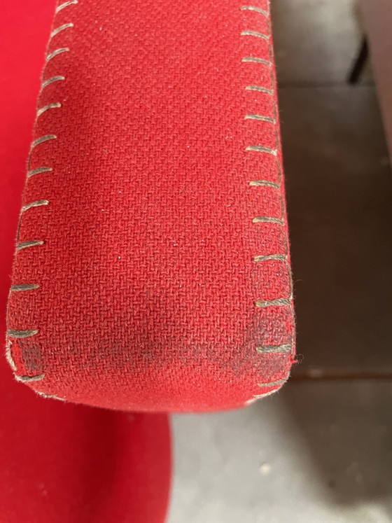 Image 1 of 4 x Rietveld Cassina 637 Utrecht Chair Fauteuil Rood Stof