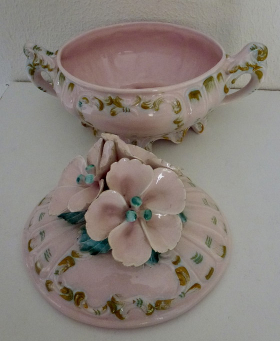Image 1 of Magnifique bonbonnière italienne vintage / plat couvert – 1960