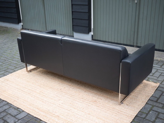 Image 1 of Artifort Mare | Sofá de diseño de piel de 2,5 plazas | Negro