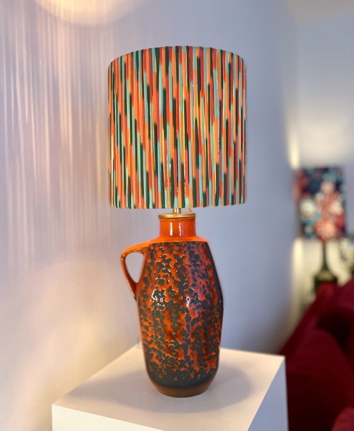 1970s Fat Lava Lamp with Pop Art Shade