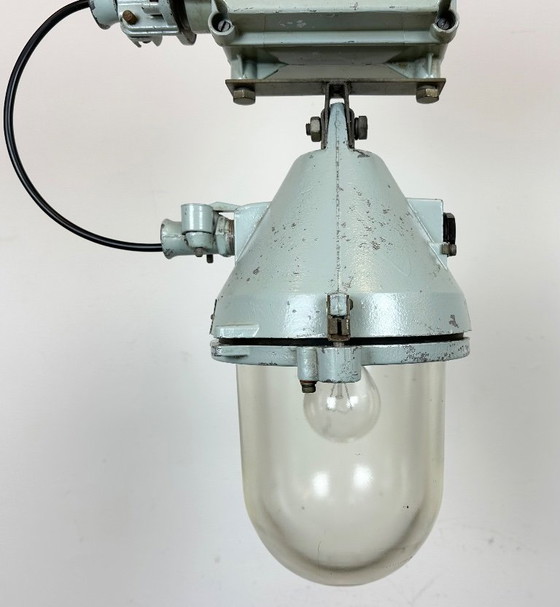 Image 1 of Grey Industrial Cast Aluminium Explosion Proof Lamp, 1970s