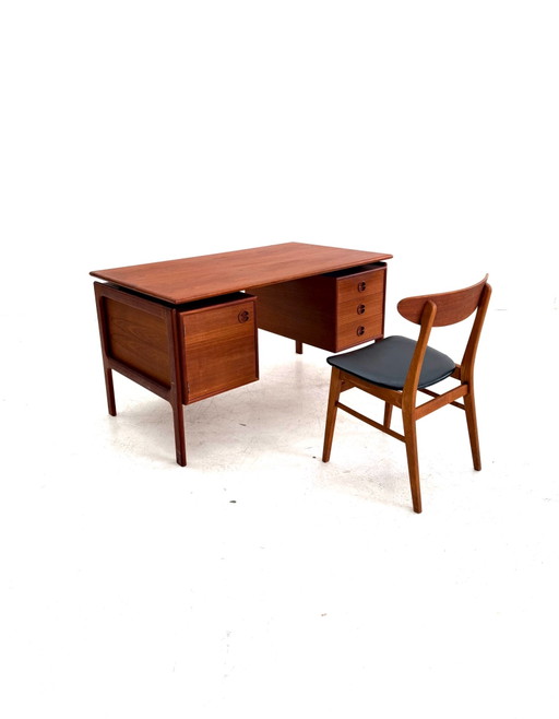 Bureau vintage danois en teck, Arne Vodder ‘60