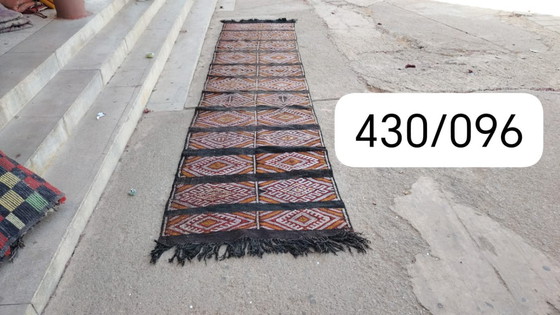 Image 1 of Handgeknoopt Berber kleed wol 430x96cm