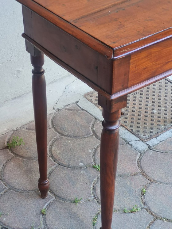 Tavolino scrittoio da centro in legno tinto – Console (photo 2 of 7)