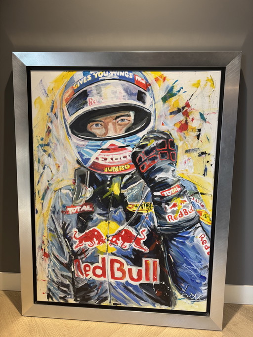 Max Verstappen hand-painted painting