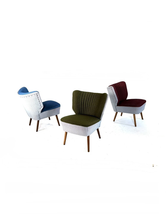 Image 1 of Set van 3 vintage cocktailfauteuils ‘60
