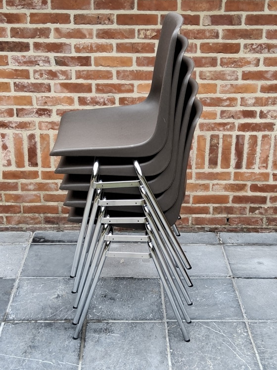 5 sedie vintage di Marko Holland, design di Jac Vogels, circa 70 – Sedie da pranzo, Metal, Plastic (photo 7 of 7)